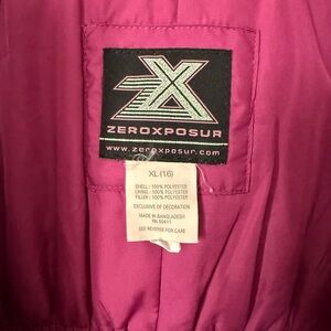 Zero Xposur Girls snow/ski suit/bib